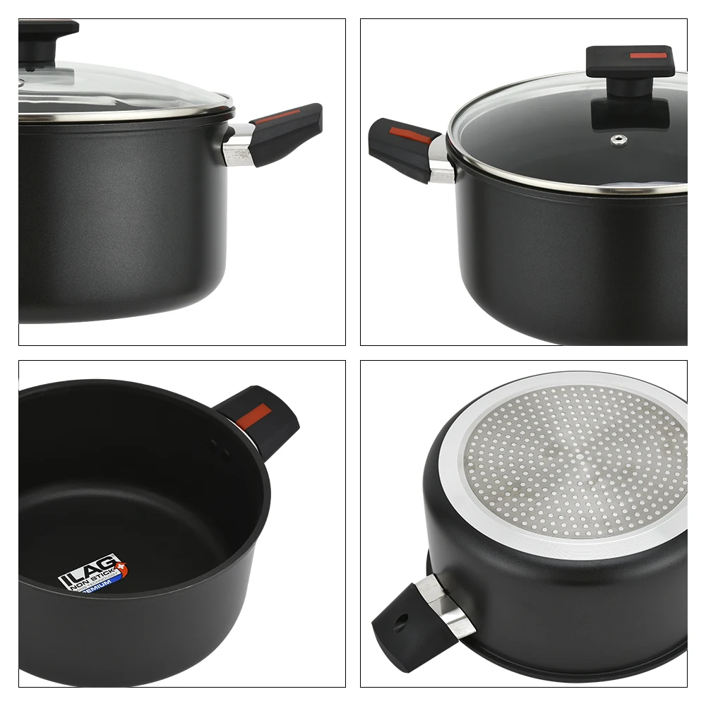 Food Grade pot set cookware set cooking Non Stick Soup Stock Pot Casserole