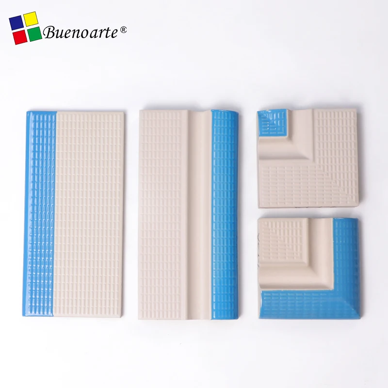 ceramic tile accessories for swimming pool tile, ceramic mosaic tile accessories for home and hotel decoration