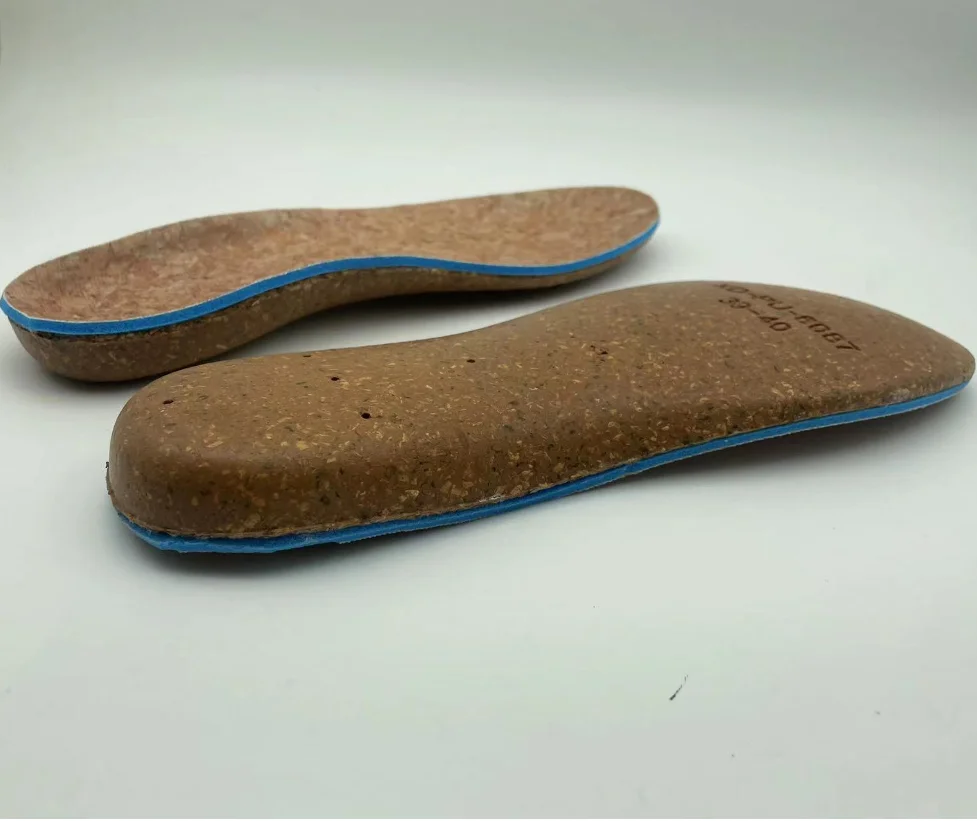 arch support breathable  for sport shoes super PU ortholite comfort foam cork insoles