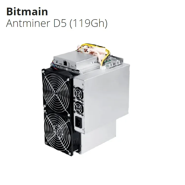 Bitmain Antminer D5 119gh/s X11 алгоритм тире Asic шахтер с 1566 Вт Потребляемая мощность