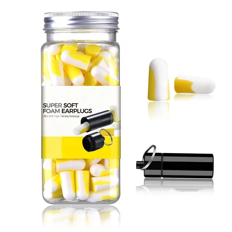 WEJUMP 36dB PU Colorful Slow Rebounded Soundproof Ear Plugs Ear Protector Individually Wrapped Earplugs