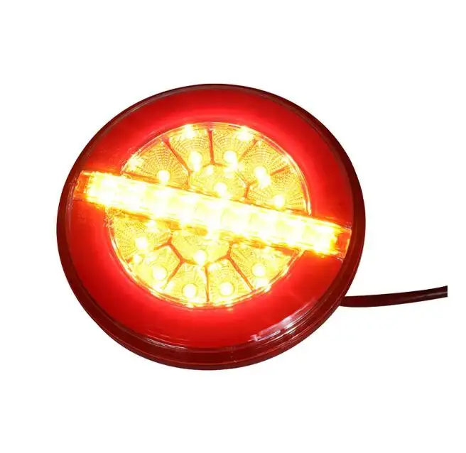 5.5 inch new arrived 2023 Universal  round led truck Trailer part rear stop Direction Indicator reflector tail lamp 12V 24V