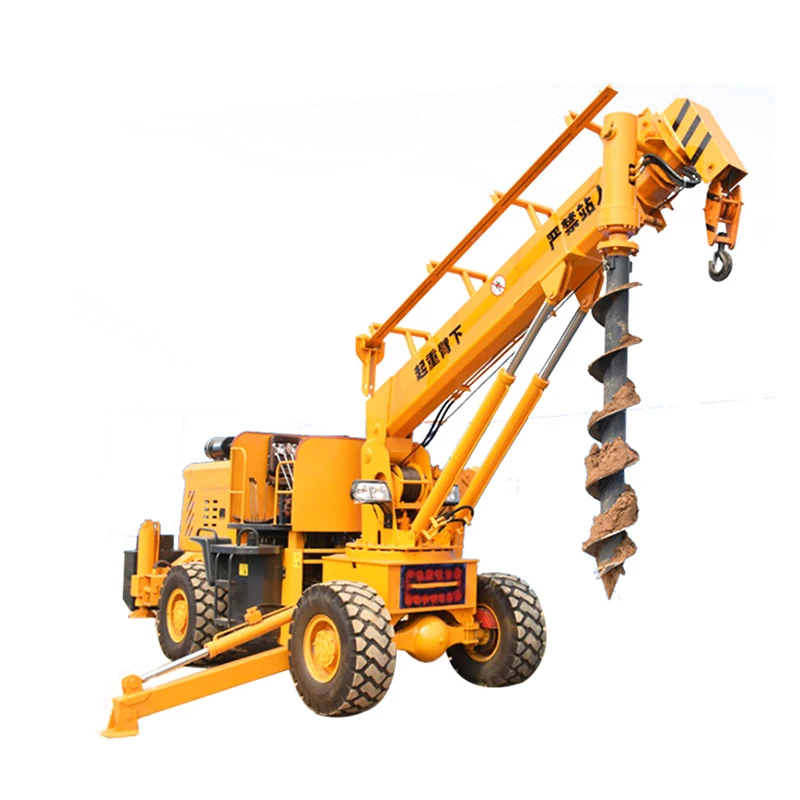 Made in China Hydraulic Auger Crane for Drilling and lifting