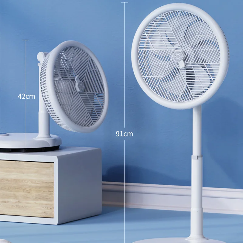 Voice Active Floor Standing Electric Foldaway Smart Fans Cooling Air Circulating