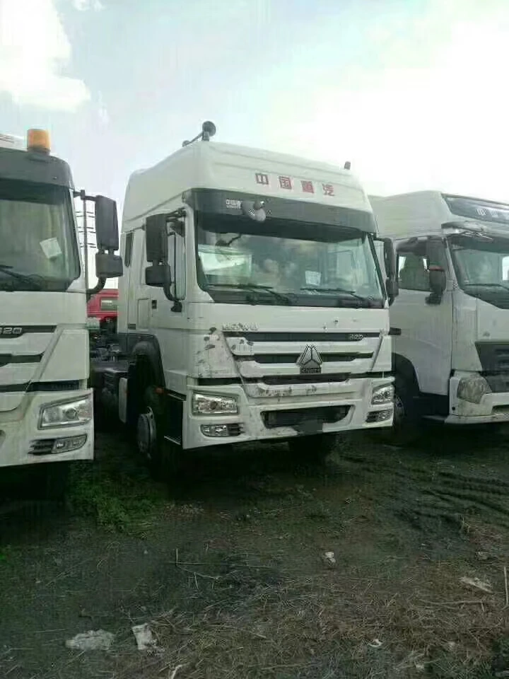 Sinotruk howo 371 hp 420 hw79 cab 10 колеса два электрический трактор грузовик головка прямая