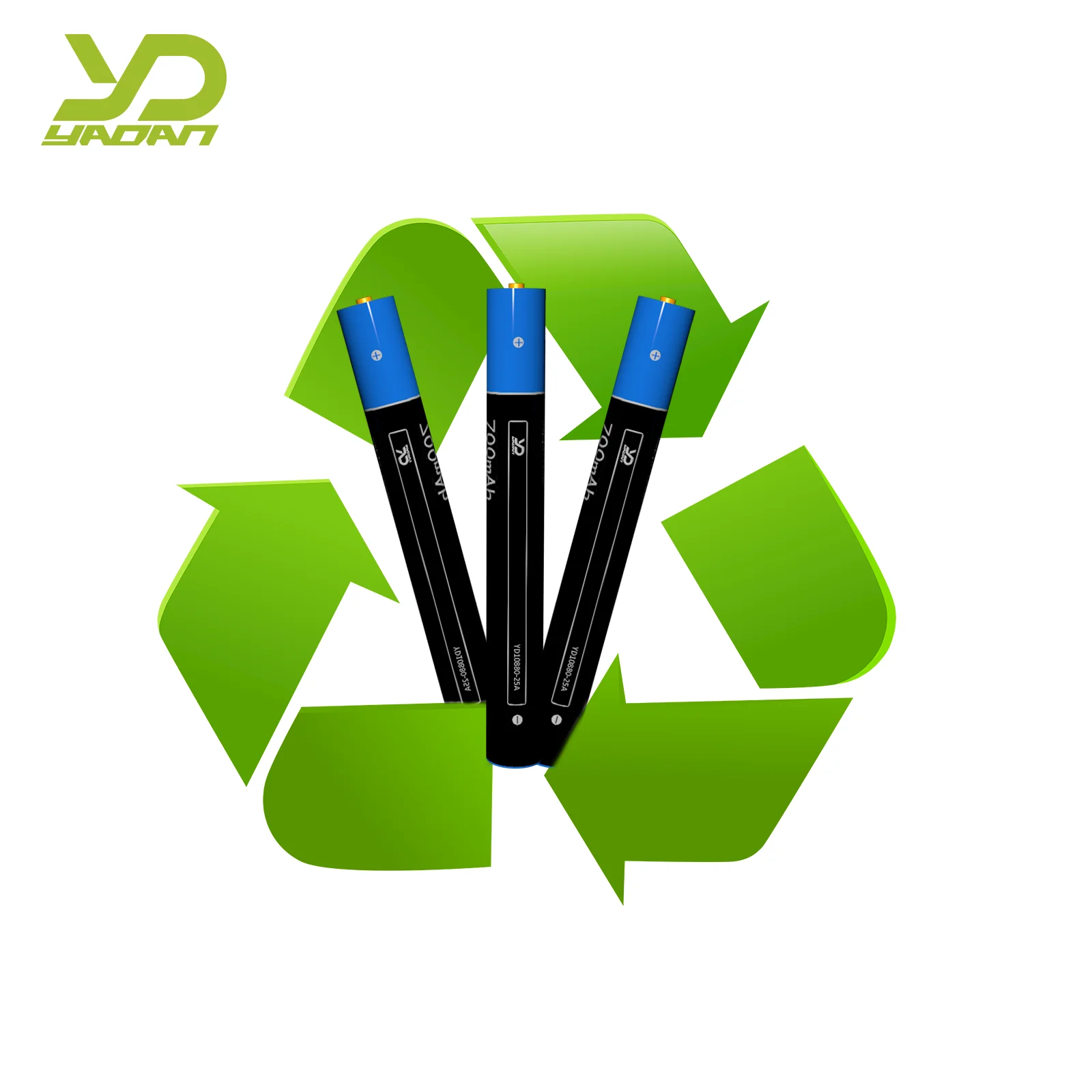 YaDan 10880 10900 2*AAA 3.7V 700mAh Li-ion Batteries Rechargeable Battery With USB Port