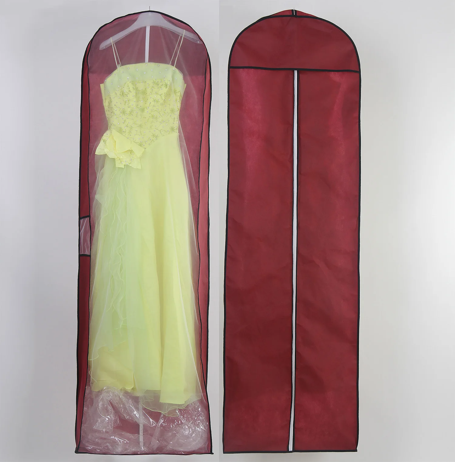 New trend foldable luxury clothes travel Breathable non woven wedding dress garment bag