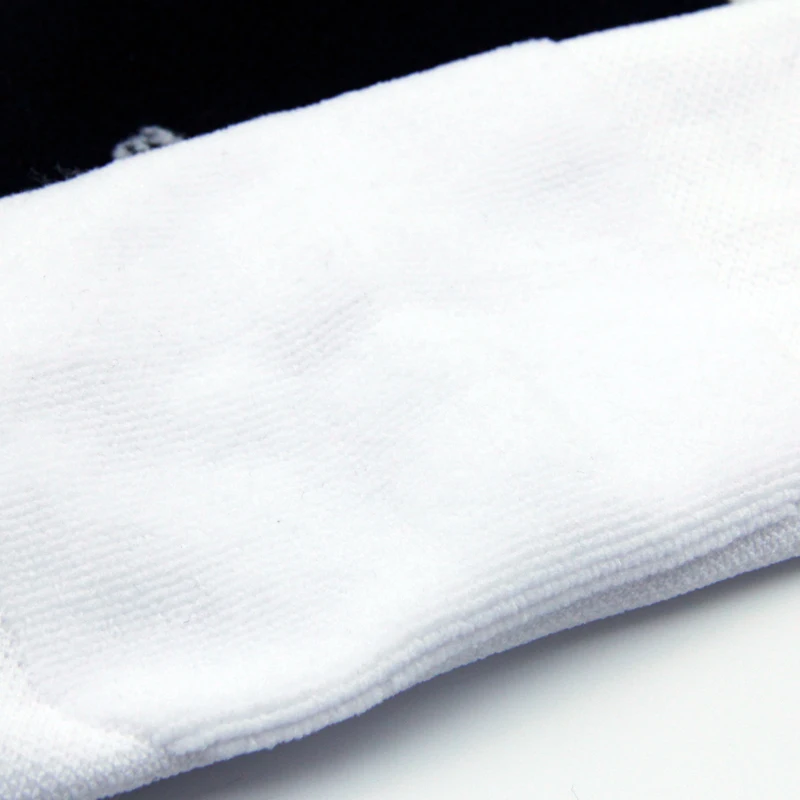 Wholesale men thick winter Cushioned terry hiking knee high print  custom long ski wool socks