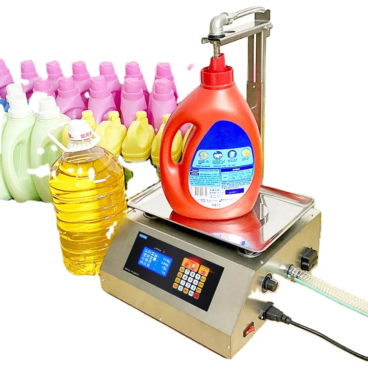 Small business new design semi automatic liquid soap detergent dispenser by weight