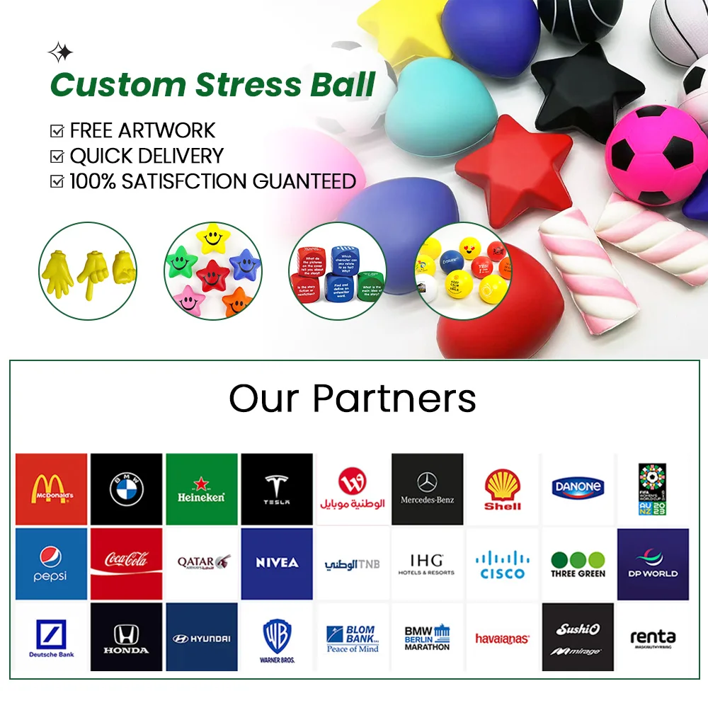 Stress Ball with Logo 63MM Antistress cheap Ball Ball Pu Stress Reliever Custom Logo PU Promotional Toy Picture Unisex Gifts
