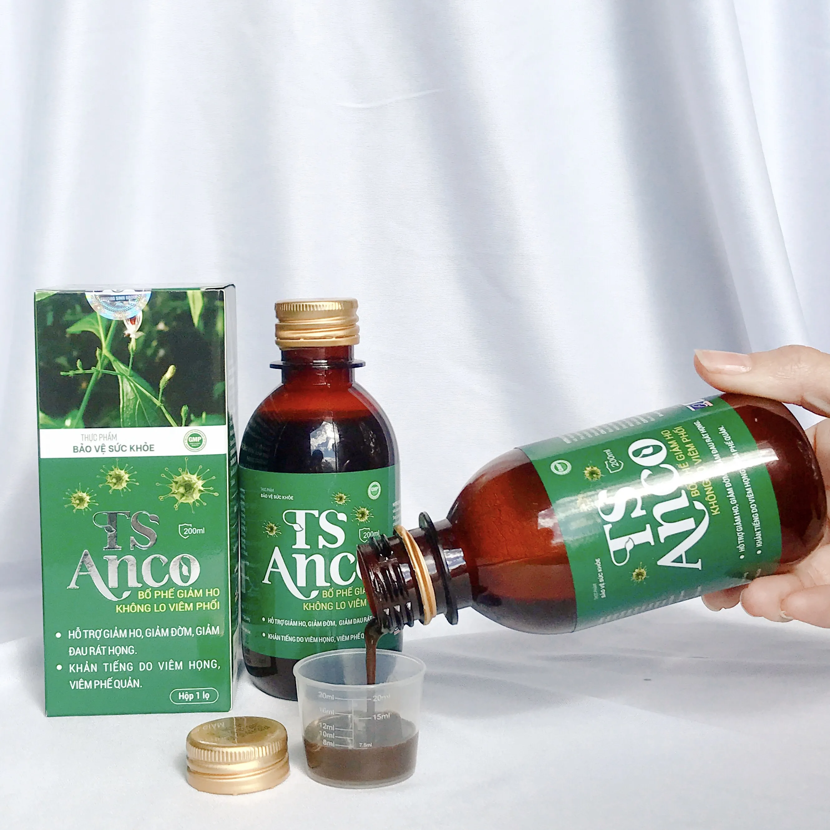 TS Anco Health Supplements Oral Liquid Healthcare Product made from herbs from Vietnam reduce cough