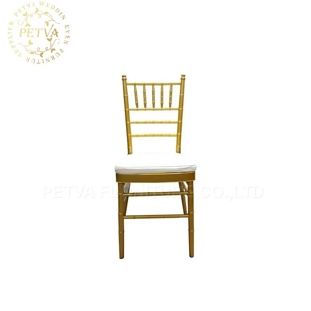 white gold banquet wedding chiavari chair