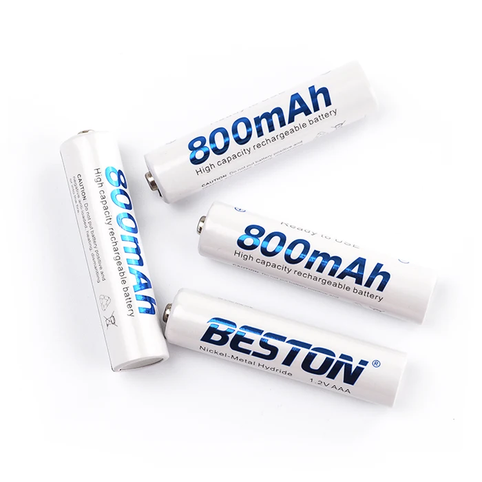 Fast Charging Beston 800mAh 1.2v AAA NiMh Rechargeable Battery For Toy Car
