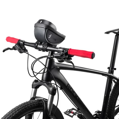 ROCKBROS Waterproof Bicycle Handlebar Mobile Phone Holder Cycling Front Tube Touch Screen Bike Phone Bag Neutral Logo 6.0 Inch