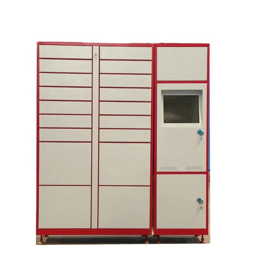Light Color Smart Intelligent Battery Charging Locker Frequently Used in the Delivery Industry Passing the Security Test