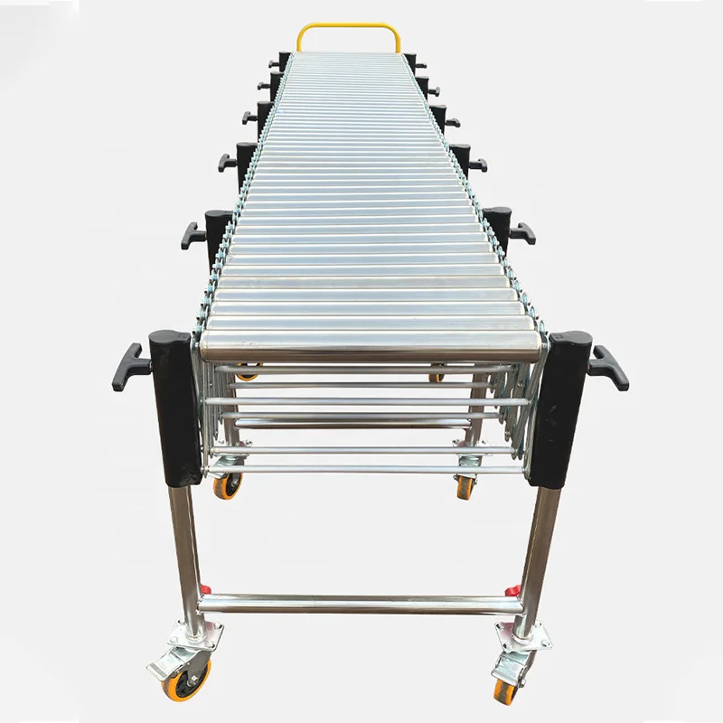 Hot sale Unpowered folding telescopic roller conveyor flexible telescopic belt conveyor