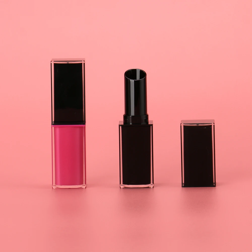 OMI Custom Logo Square Lipstick Tubes Luxury lipstick Packaging Unique New lip stick tubes for Cosmetics empty lipstick tube