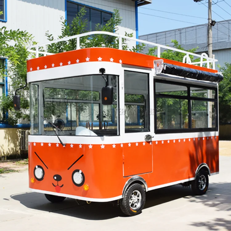 Retro Camper Caravan Kitchen Cooking Catering Car Concession Food Truck Trailer Fast Food Kiosk Outdoor Customised Restaurant