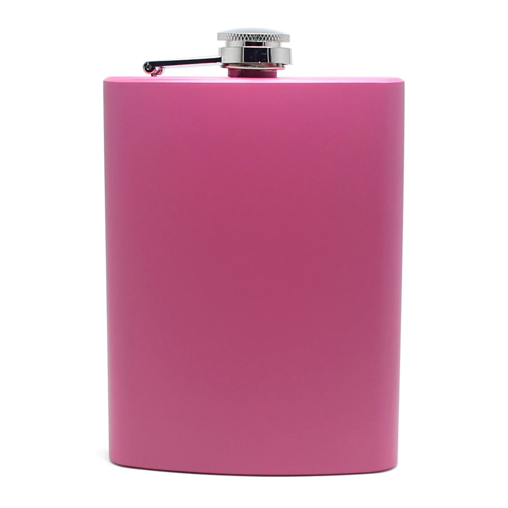 8oz Pink Blue Gold Black Color Metal Stainless Steel Hip Flask 240ml Whiskey Alcohol Drinkware Wine Men Women Gift Hip Flask 8oz
