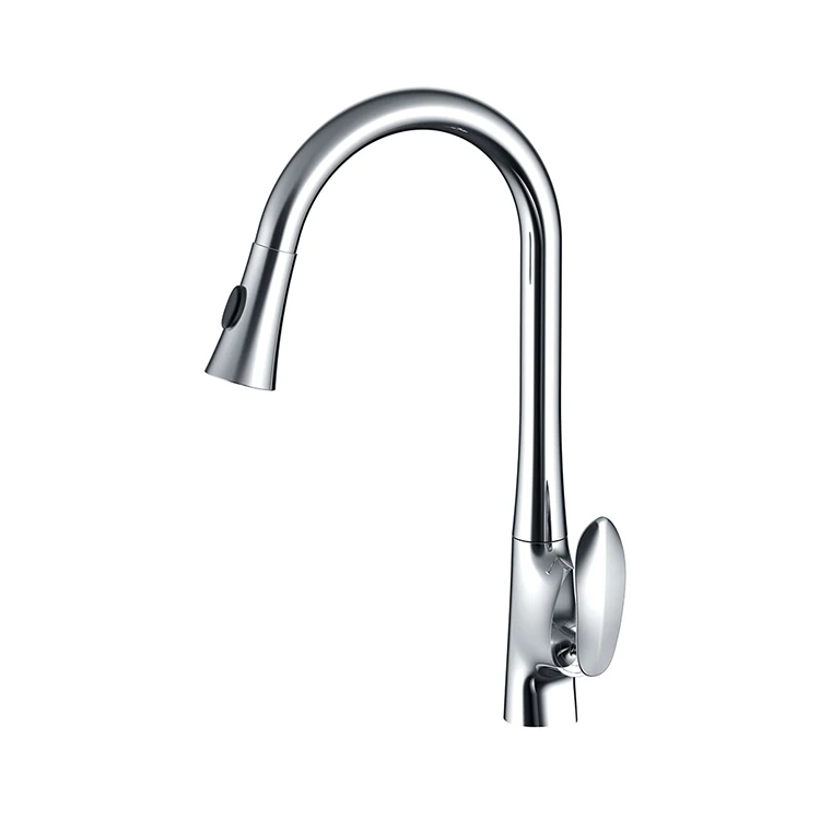 JIAEN Brass shower mixer 360 degrees Pull out kitchen faucet Single handle single hole Basin Faucet