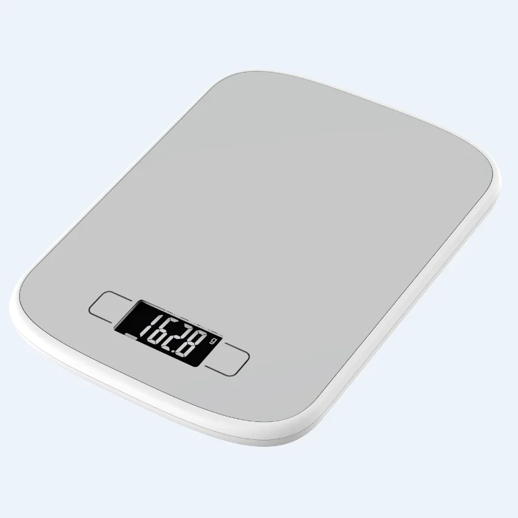 K86 Slim Electronic Stainless Steel Platform Kitchen Food Scale Weight in Grams and Ounces for Baking Cooking and Meal Prep