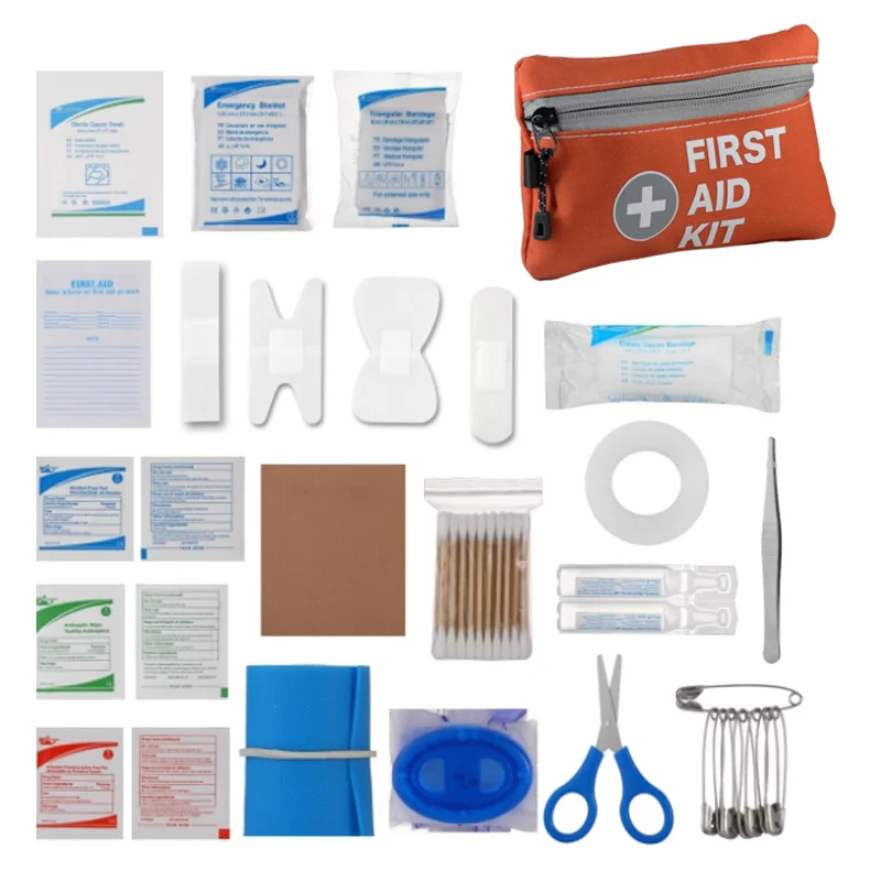 T.J.D Tech Lightweight Portable Adjustable Durable Superior Quality orange First Aid Belt Bag For Cycling Hiking Camping Hunting