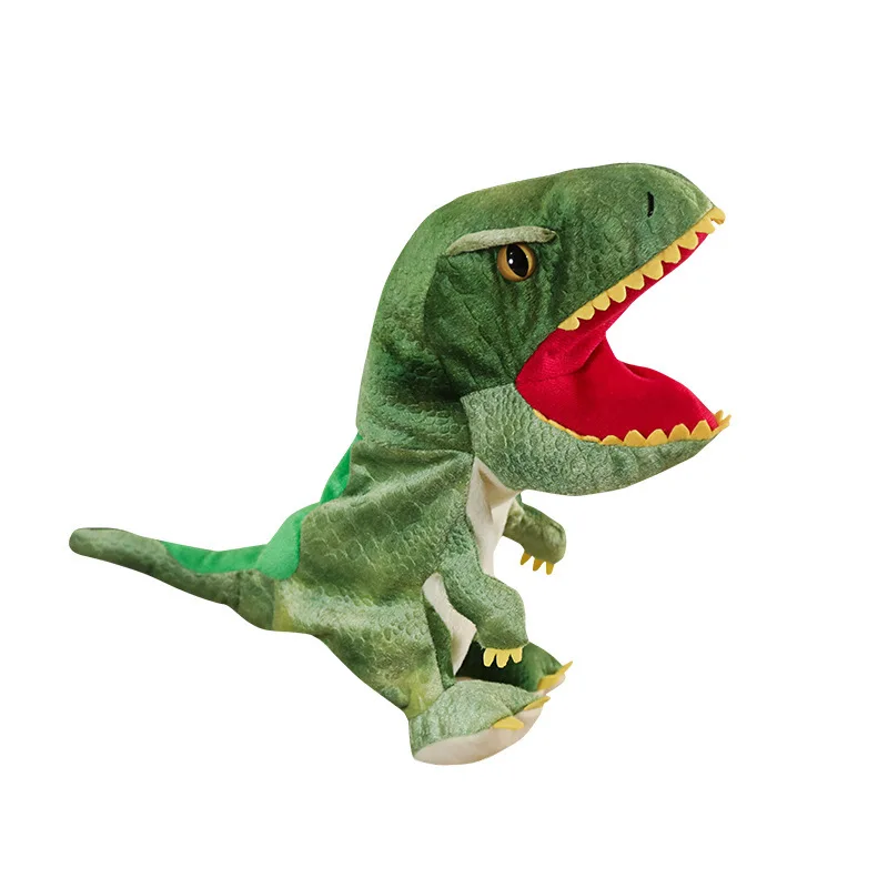 Dinosaur Puppets Stuffed Animal Toys Dragon Hand Puppet Plush Toy T-Rex Soft Dinosaur Puppets Stuffed Educational Dinosaur Toy