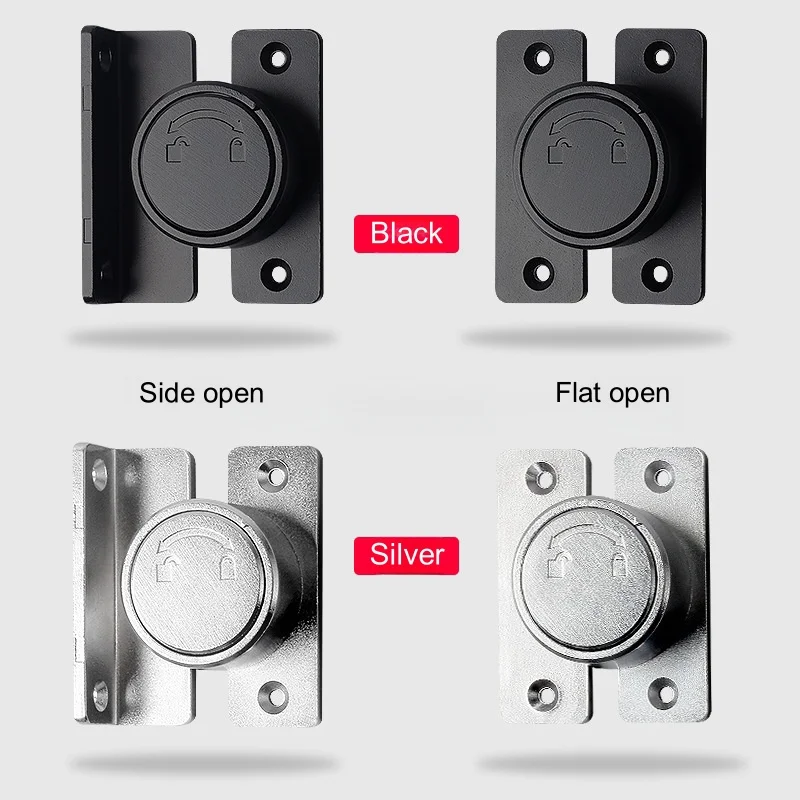 Doors And Windows Rotary Latch Cabinet Door Lock Aluminum Alloy Doors And Windows Desk Concealed Closet Lock