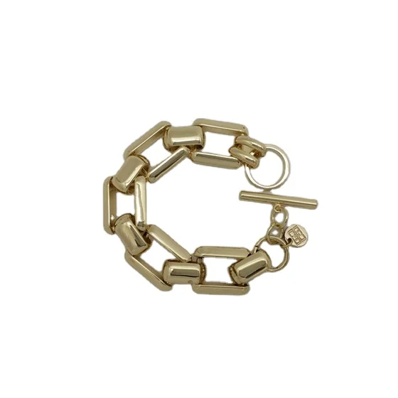 
Creative Geometric Simple Style 23K Gold Plated Jewelry Gold Bracelet 