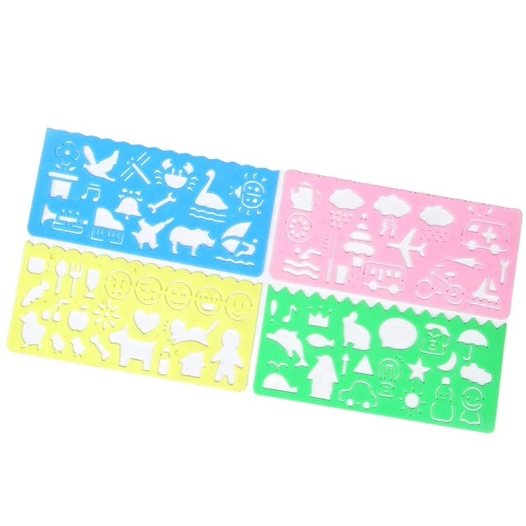 Promotion of high quality OEM cartoon transparent plastic ruler drawing board