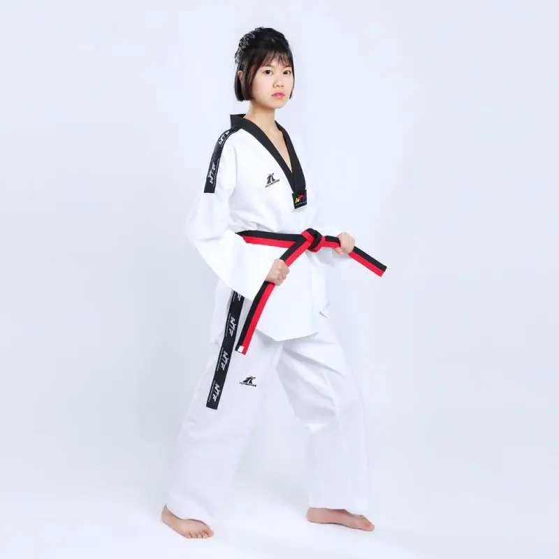 Cheap White Color 100% Polyester Fighter Taekwondo Dobok