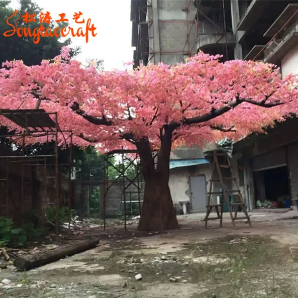 Songtao Outdoor Light Pink Or Ivory Sakura Artificial Indoor Table  Cherry Blossom Tree