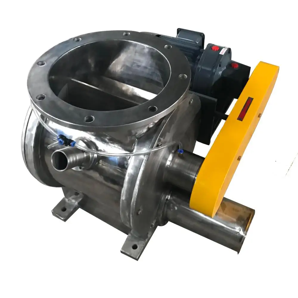 Positive pressure DN250 rotary airlock valve used in pneumatic system