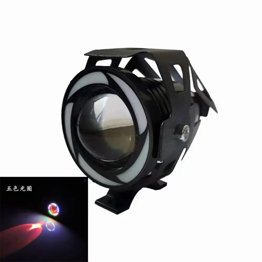 Led Headlight Angel Eye Light Hexagon Halo Rings For Projector Lens RGB Chasing With Turn Signal Light 9-30V For Car Motorcycle