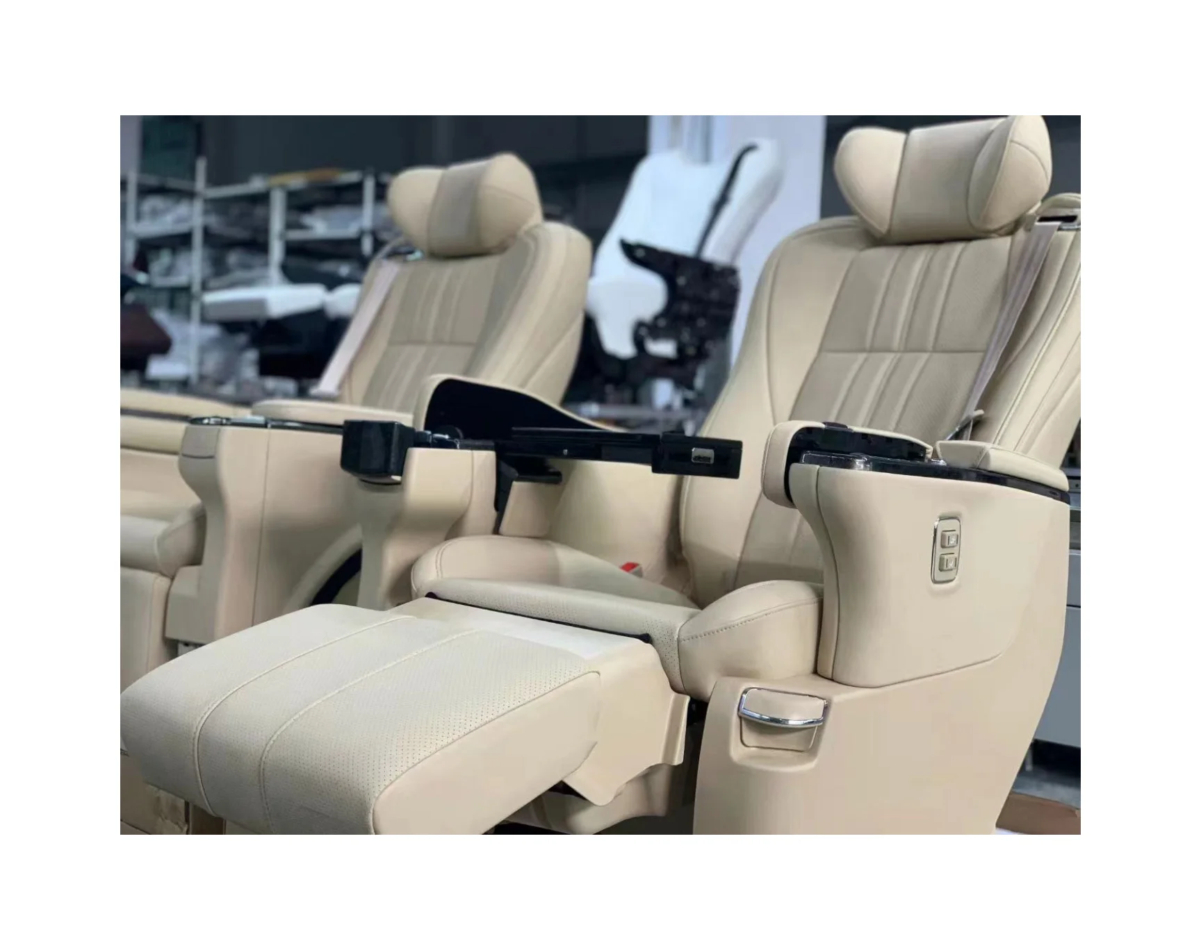 Customizable logo electric adjustable MPV rear seat with massage interior parts for Sprinter VITO Alphard Vellfire Lexus LM