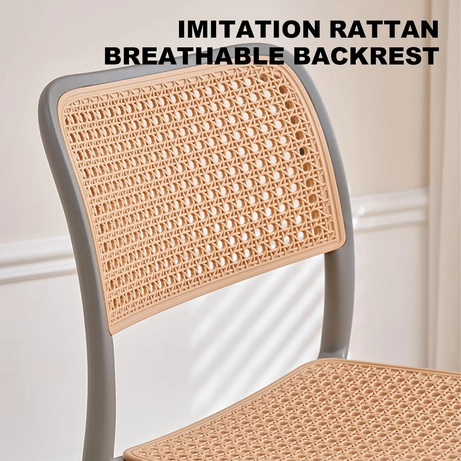 New Design Good Price Modern Hotel Furniture Fast Food Shop Restaurant Kitchen plastic Dining Rattan chairs