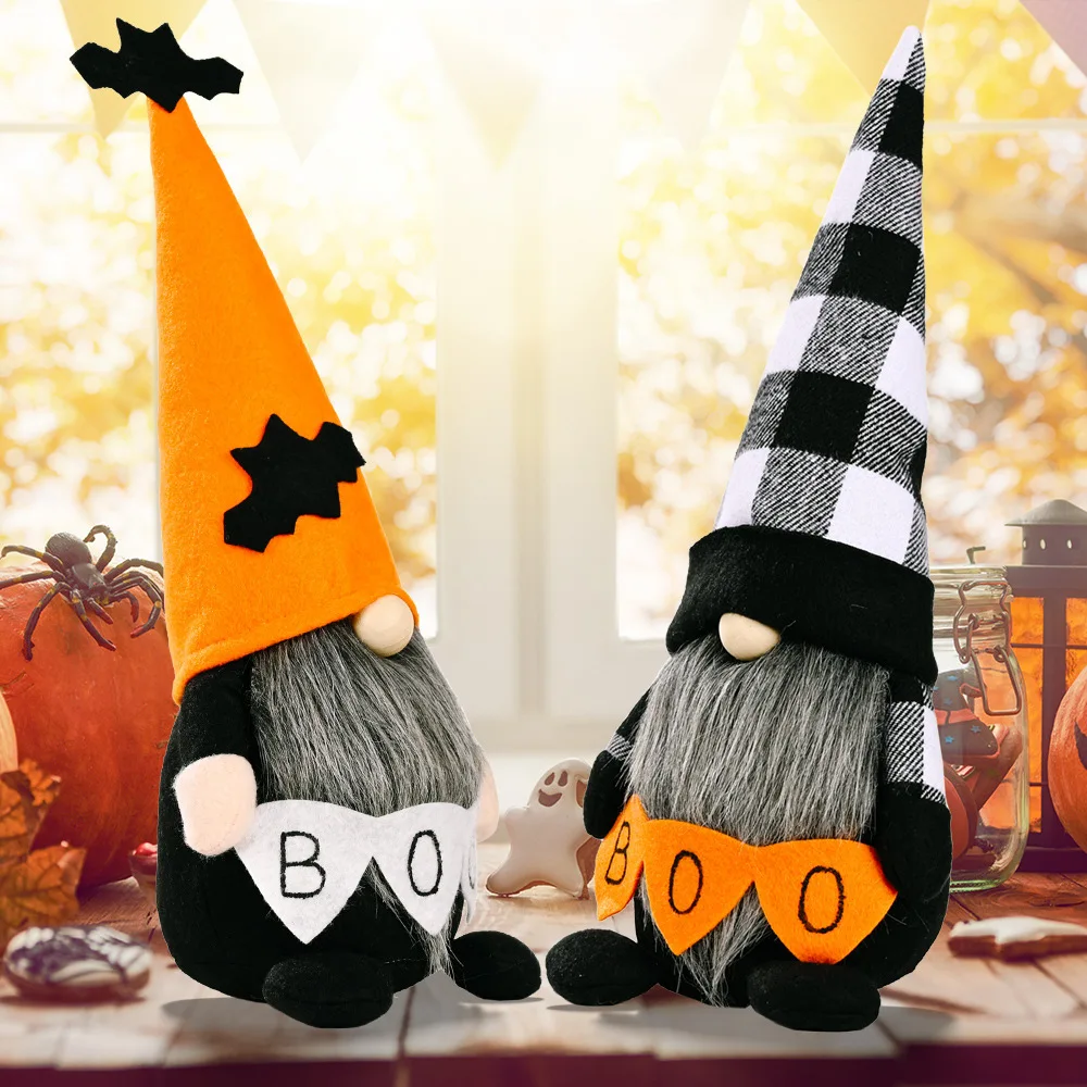 TS Home Ornaments Halloween Props Door Wall Christmas Tree Hanging Gnome Decorative Fabric Doll Halloween Table Decorations