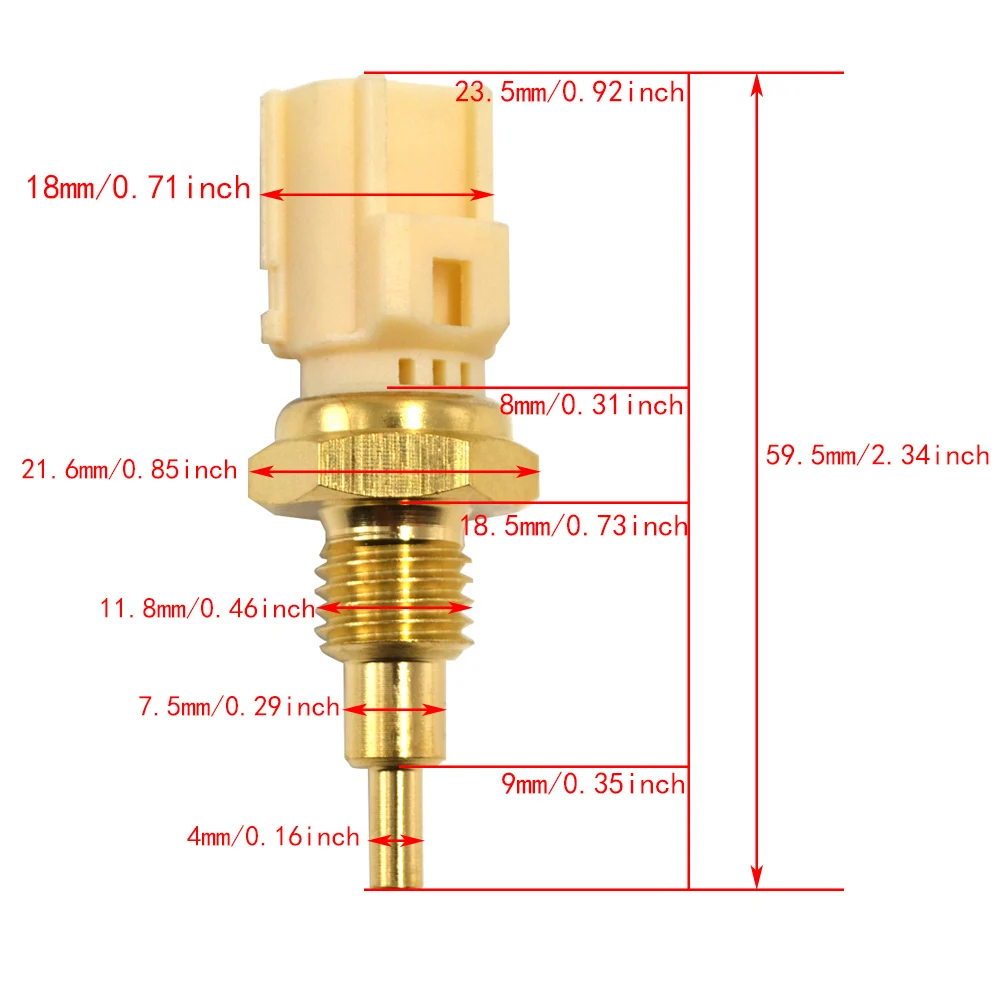 Water Temperature Sensor For YAMAHA XTZ1200E Super Tenere ES YZF R6 YFM700 Grizzly Hunter Raptor YFM700R YXM700 Viking YXC700 VI