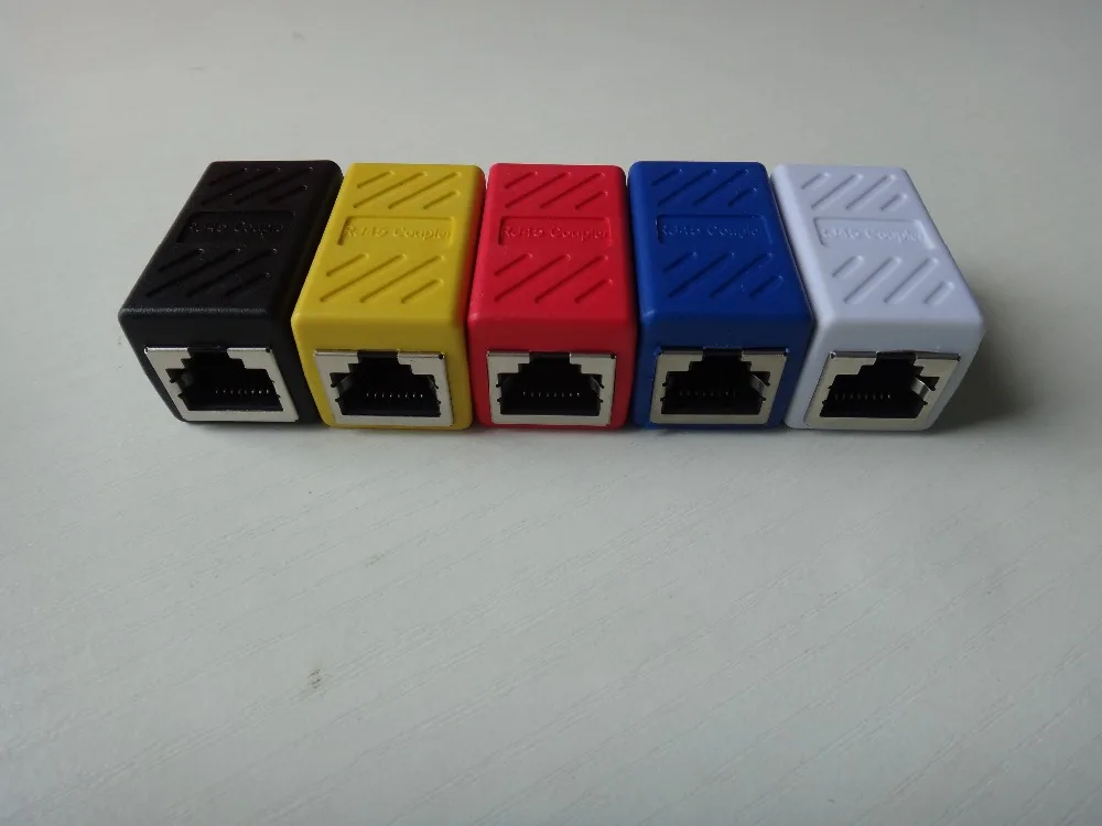 RJ45 разъем Cat7/6/5e Ethernet адаптер 8P8C Сетевой удлинитель кабель-удлинитель для кабель женский