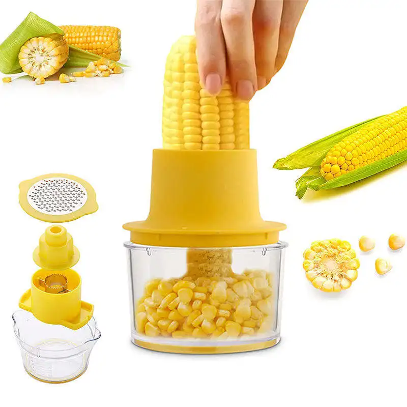 Fruit and vegetable tools Baby Food Grinder Stainless Steel Corn Peeler Corn Sheller Thresher Corn Stripper Vegetable Grater
