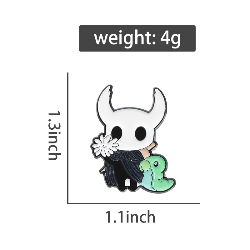 Anime Game Brooch Hollow Knight Role Enamel Pins Funny Cartoon Brooches Backpack Lapel Badge Jewelry Accessories Gifts Wholesale