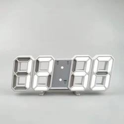 3d Led Настольная лампа Настенные часы с цифровым таймером ночная будильник для склада офиса гостиной 12/24 часа в сутки