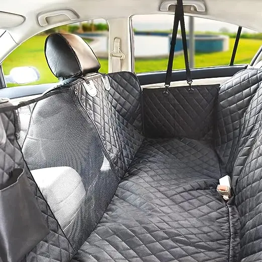 Durable Dog Car Seat Cover Pet Hammock for Car Travel Bed Back Seat Extender for Dogs
