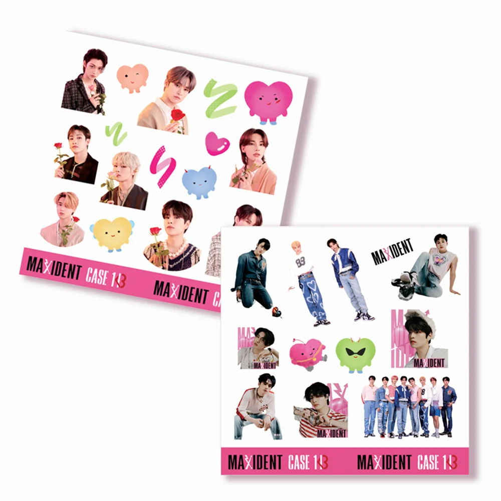 KPOP Stray Kids MAXIDENT Album Photo PVC Stickers Adhesive Sticker For Phone Luggage Hand-Account Felix Seungmin Fans Gift L13