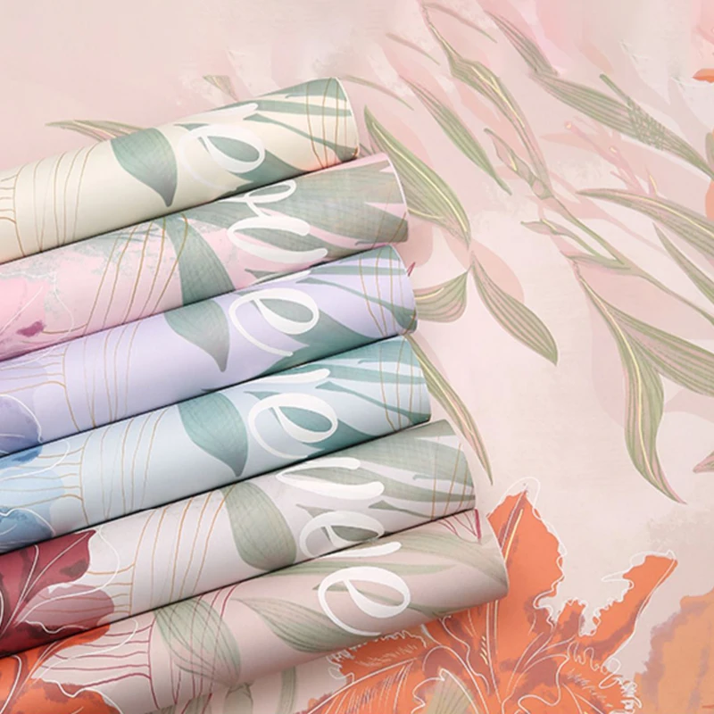 50x58cm Big Flower Gift Waterproof Wrapping Paper Craft Paper Florists Supplies Party Decorative Materials Flower Wrapping Paper