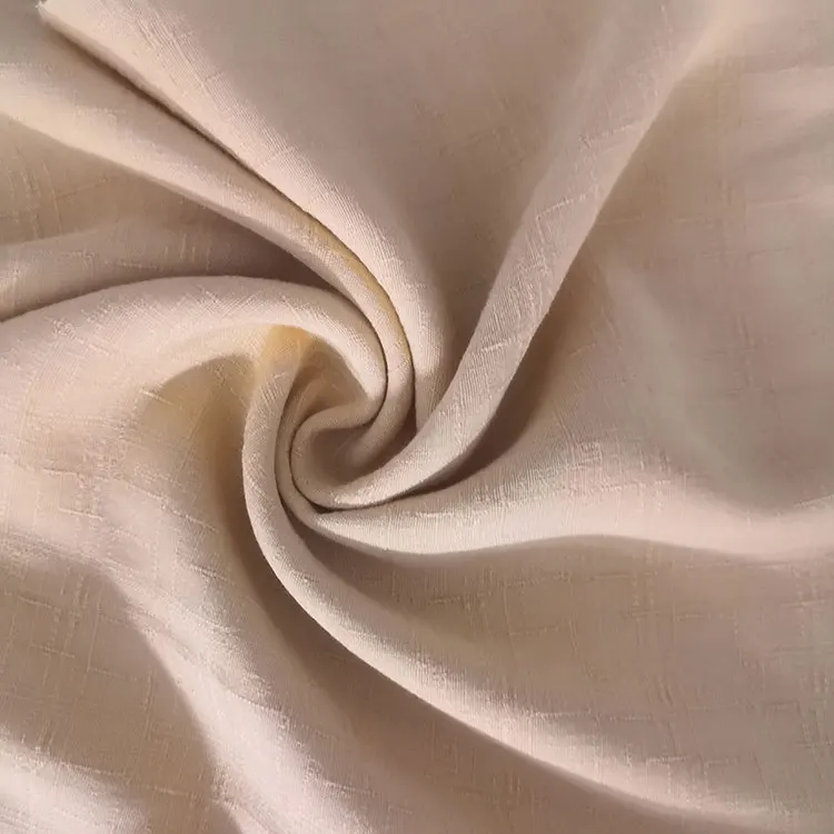 Good quality 100% Rayon grid jacquard custom slub fabric