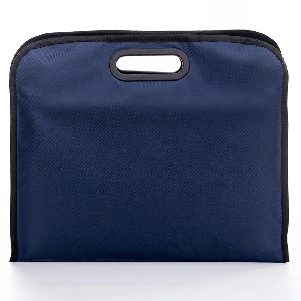 Waterproof functional storage double layer thickness school office certificate document file document bag