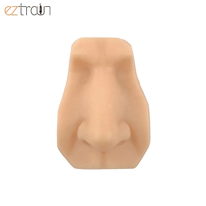 Anatomical Model Silicone Nose Model Suture Pad for Suture Training to Medical Students, Piercing Display