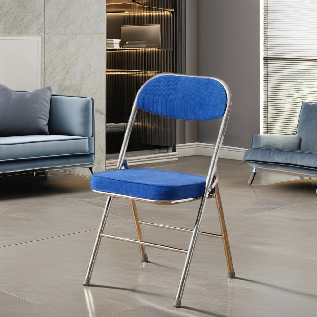 Wholesale Cheap Commercial Stackable Black Metal Folding Chair Home Office Furniture Folding Metal Chairs