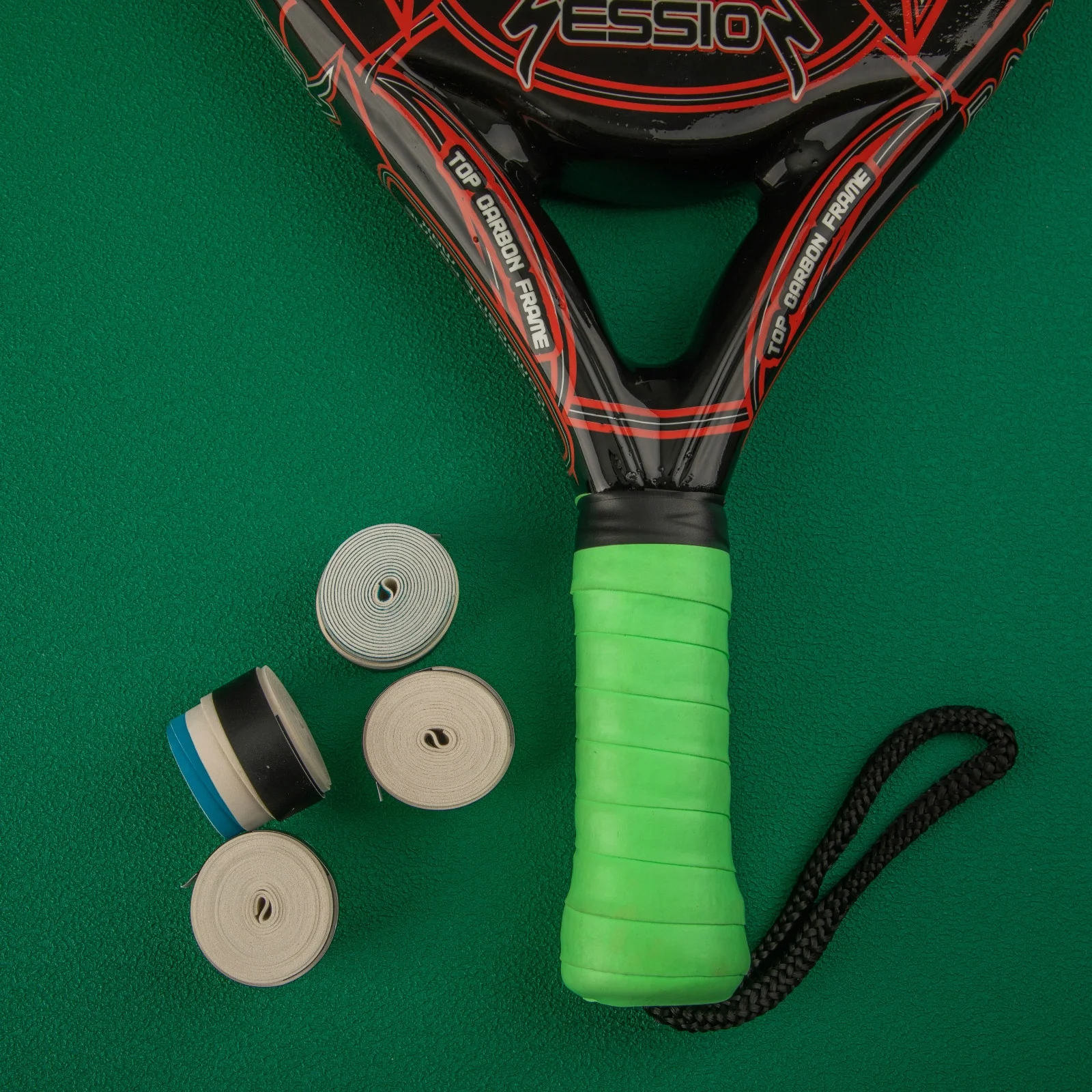 Pu overgrip for paddle tennis racket with printed logo